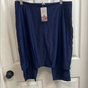 Navy Blue Women's Swim Skirt